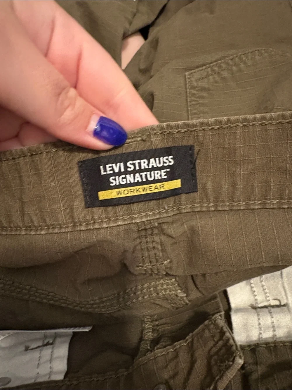 Men's Olive Utility Cargo Pants with Side Flap Pocket